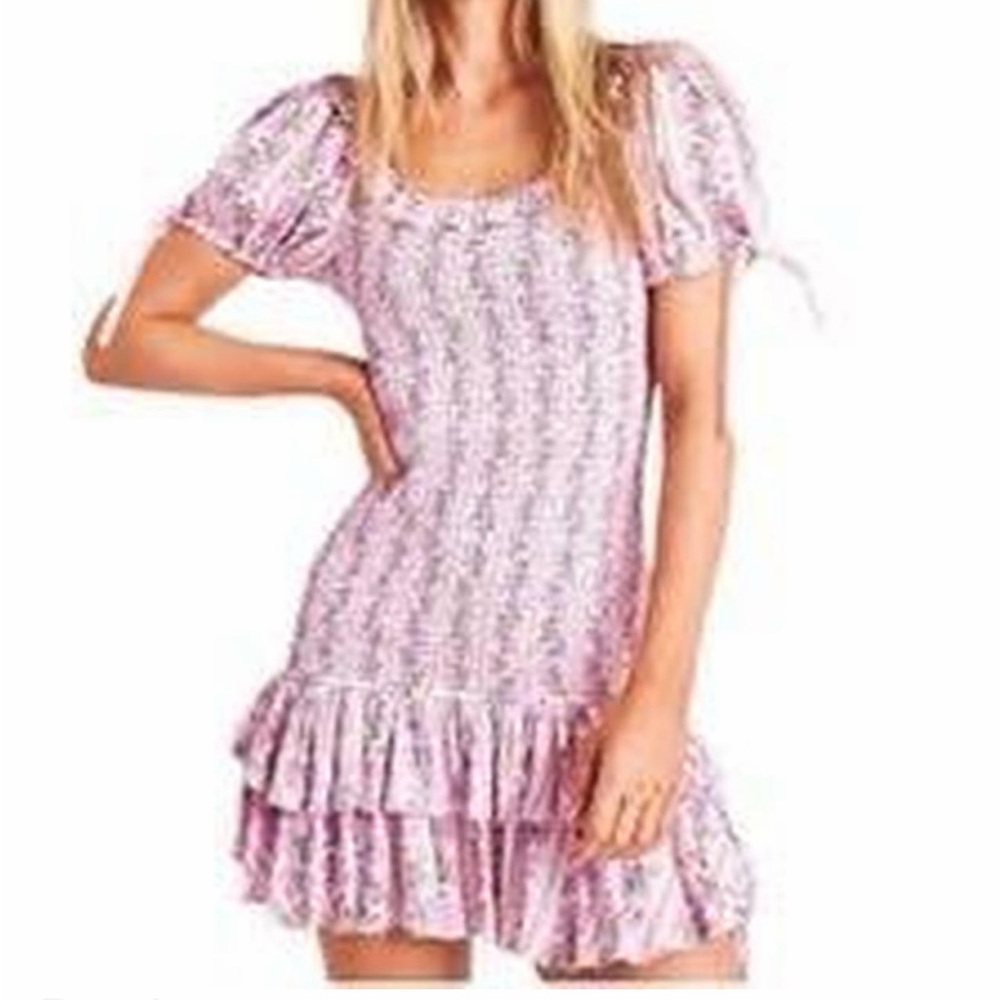 LoveShackFancy Violet Dress Smocked Purple Mini 
Wore once